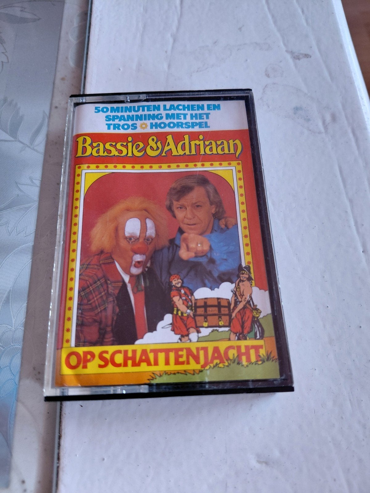 Bassie en Adriaan op Schattenjacht cassette #2. 1985, Cd's en Dvd's, Gebruikt, Kinderen en Jeugd, 1 bandje, Ophalen of Verzenden