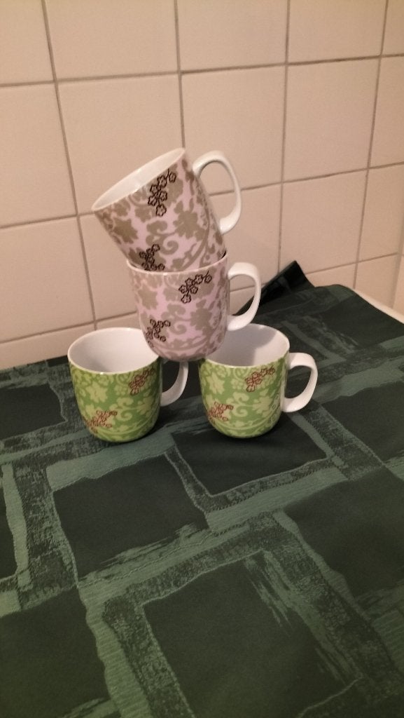 2 Grote Douwe Egberts mokken , inhoud 400 ml, Ophalen of Verzenden, Nieuw, Overige stijlen, Kop(pen) en/of Schotel(s)