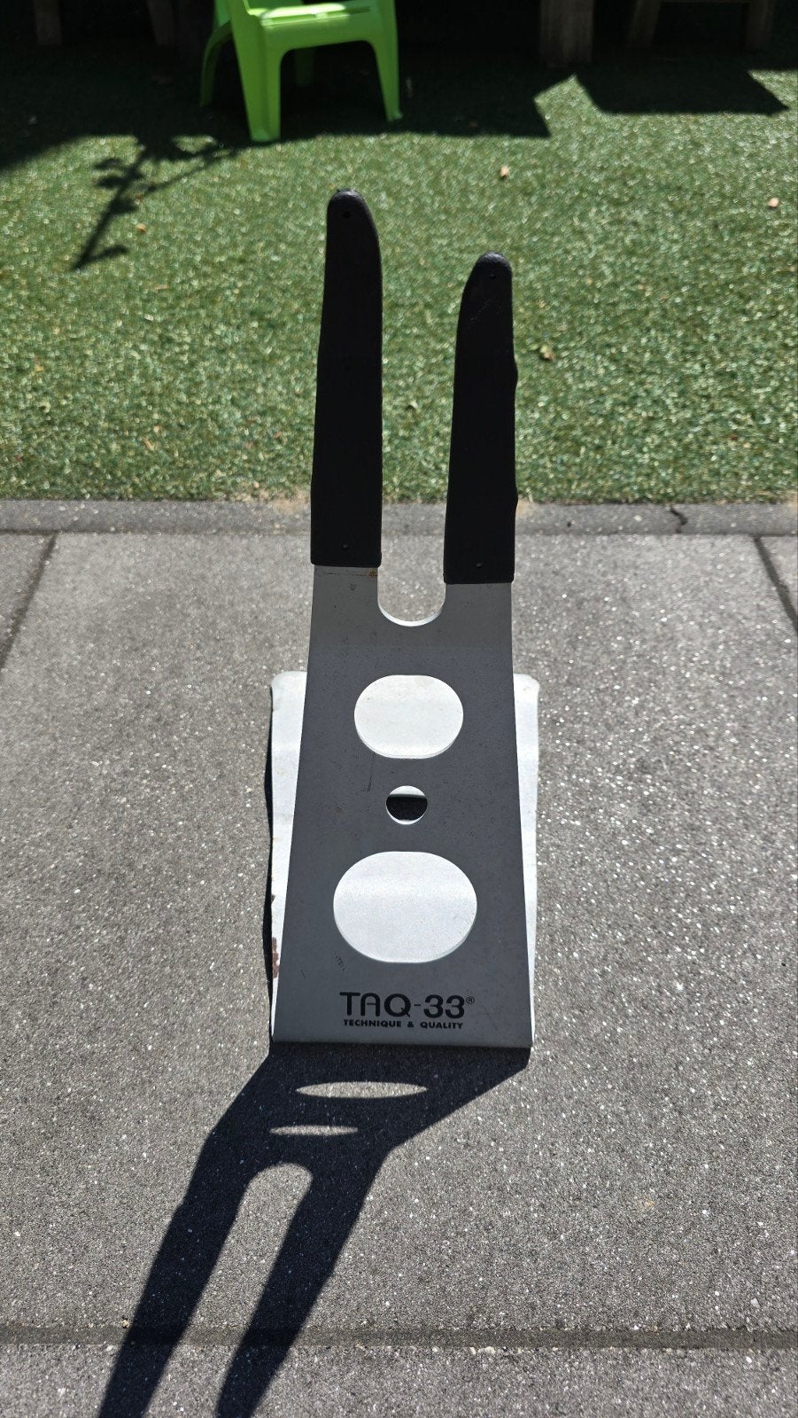 TAQ-33 Fietsstandaard - Zilver/Zwart, Ophalen of Verzenden, Gebruikt