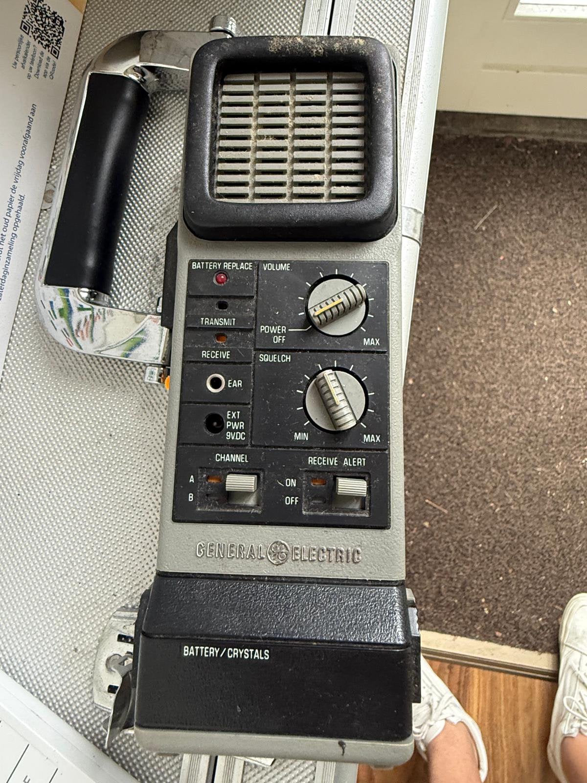 Vintage General Electric Portofoon uit de jaren '70, Ophalen of Verzenden, Gebruikt, Portofoon of Walkie-talkie