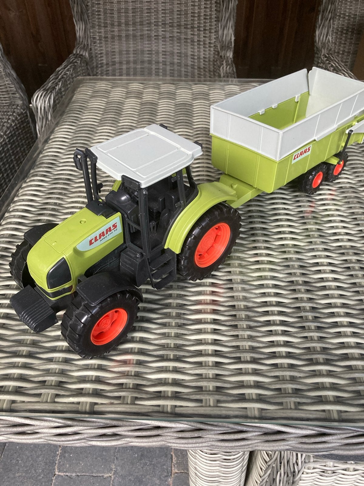 Claas Tractor met Aanhanger - Speelgoed, Ophalen of Verzenden, Gebruikt