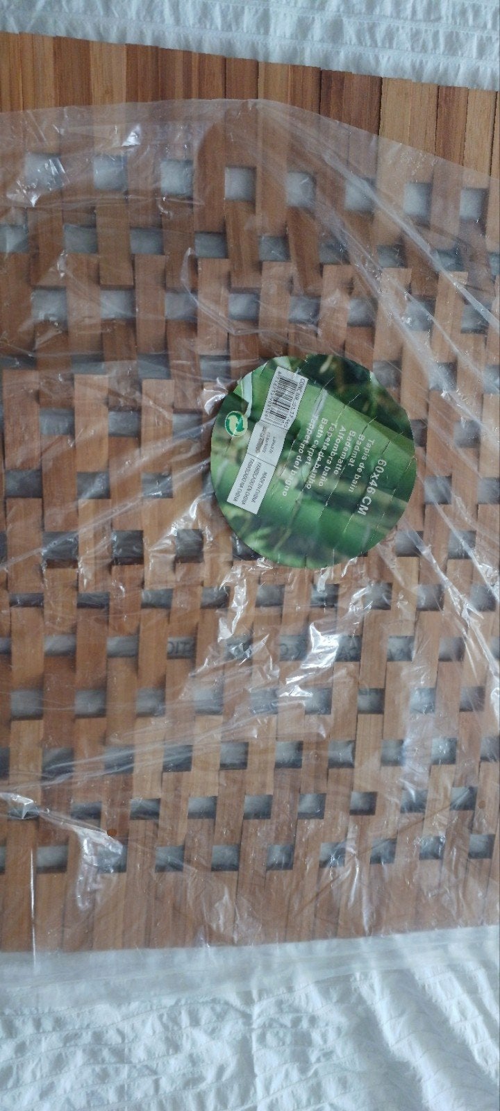 Houten badmat nieuw, Ophalen of Verzenden, Nieuw, Bruin