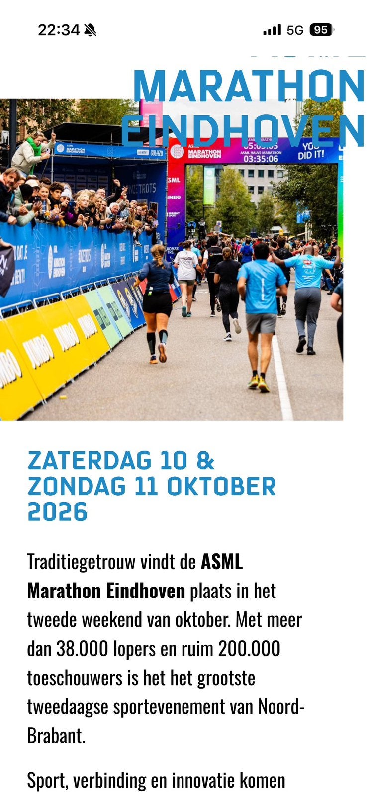 Marathon Eindhoven, Ophalen of Verzenden, Nieuw, Overige typen, Overige merken