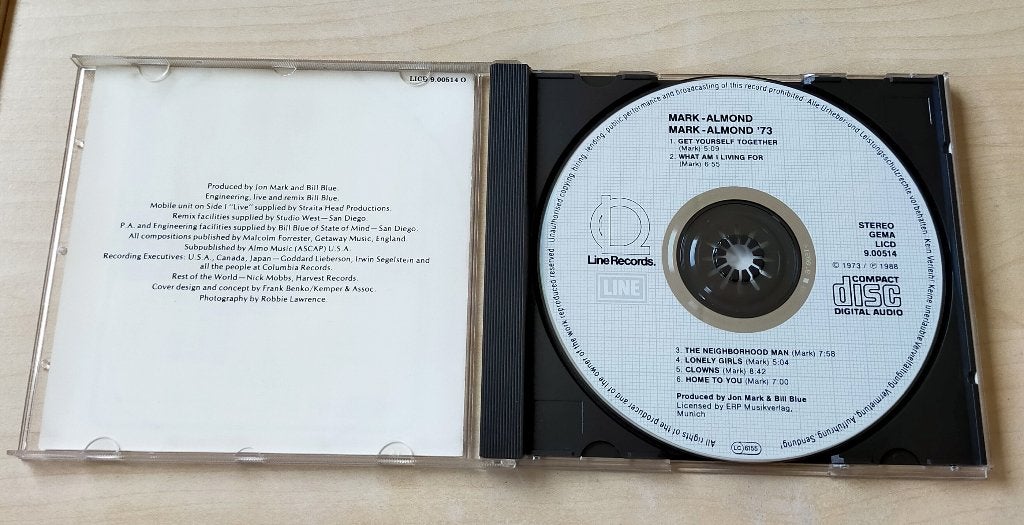 Mark-Almond - Mark-Almond '73 CD 1973 Jazzrock, Ophalen of Verzenden, Gebruikt, Jazz-fusion
