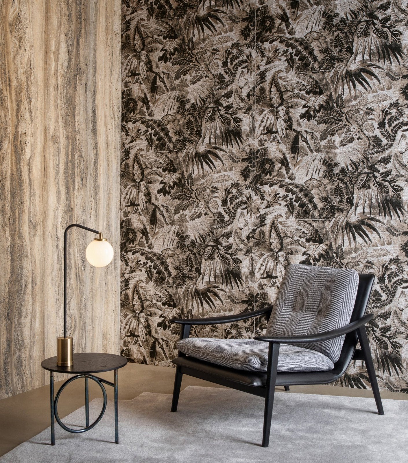 Arte Antigua Tropicali Black Sepia 33003 Vinylbehang, Huis en Inrichting, Bladeren, Natuurlijk, Arte, Bruin