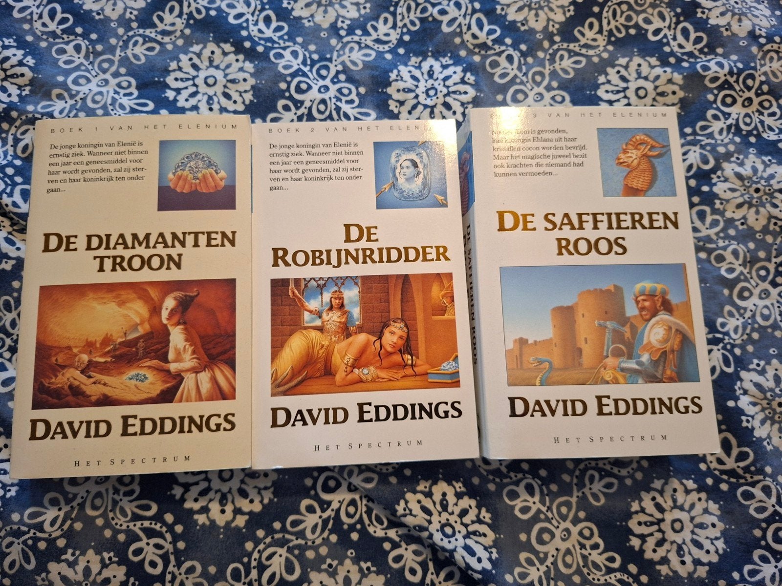 De Elenium Trilogie - David Eddings (3 boeken), Boeken, Ophalen of Verzenden, Gelezen, David Eddings
