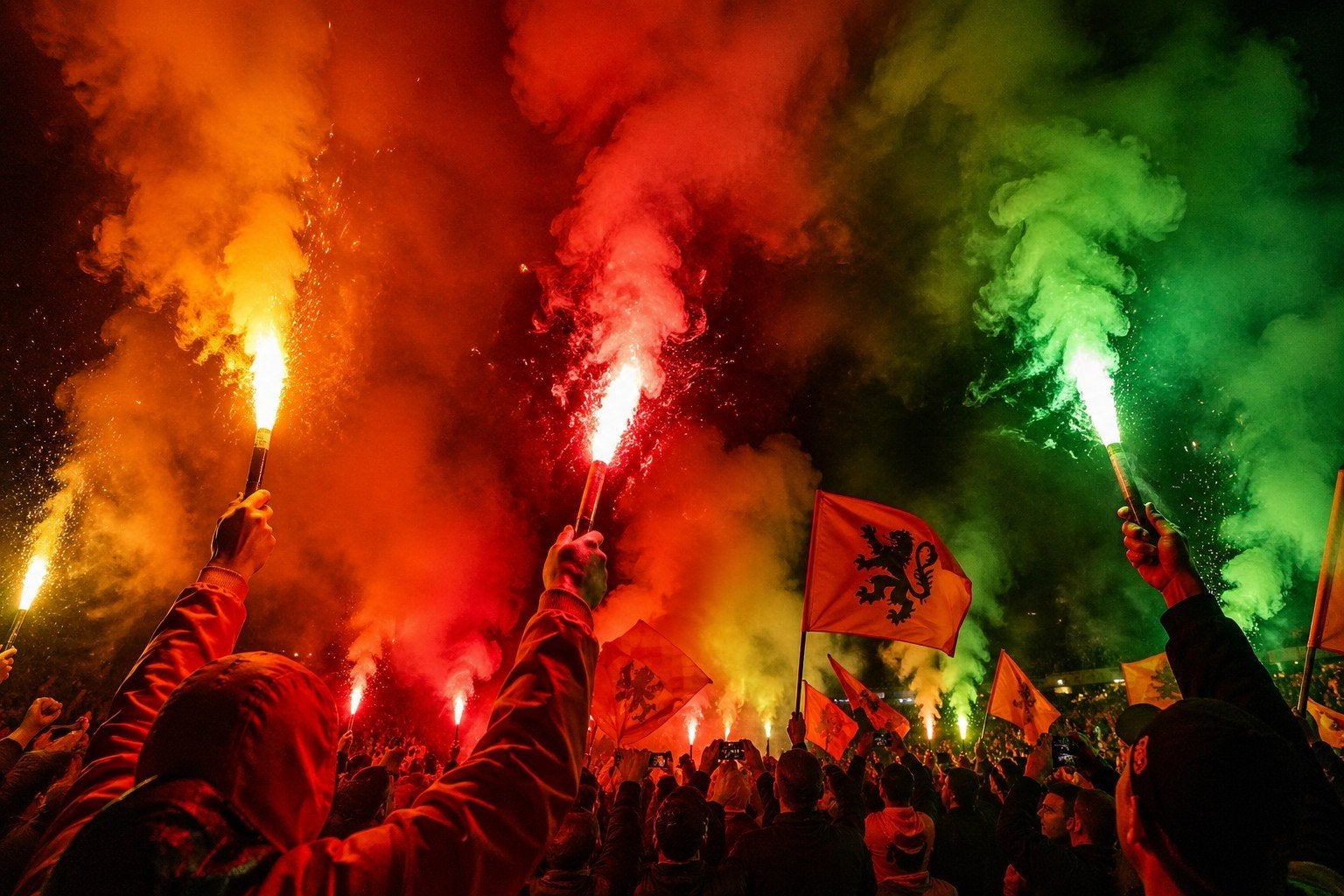 Fakkels voetbal, Ophalen, Nieuw, Feestartikel, Overige
