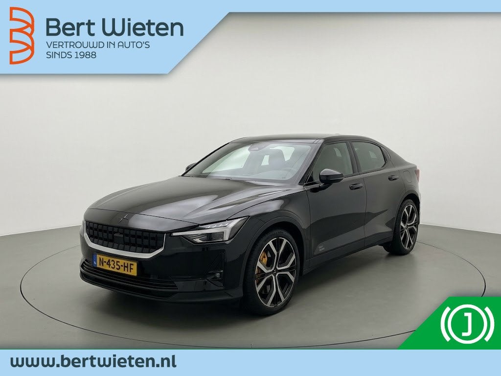 Polestar 2 Polestar 2 Long Range Dual Motor 78kWh Pilot Plus, Auto's, 0 cilinders, Gebruikt, Zwart, Leder en Stof