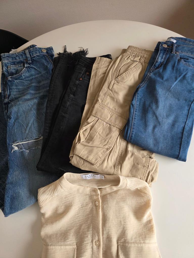 Diverse Dameskleding: Jeans, Cargo Broek & Blouse, Kleding | Dames, Maat 38/40 (M), Diverse merken, Blauw, Ophalen of Verzenden