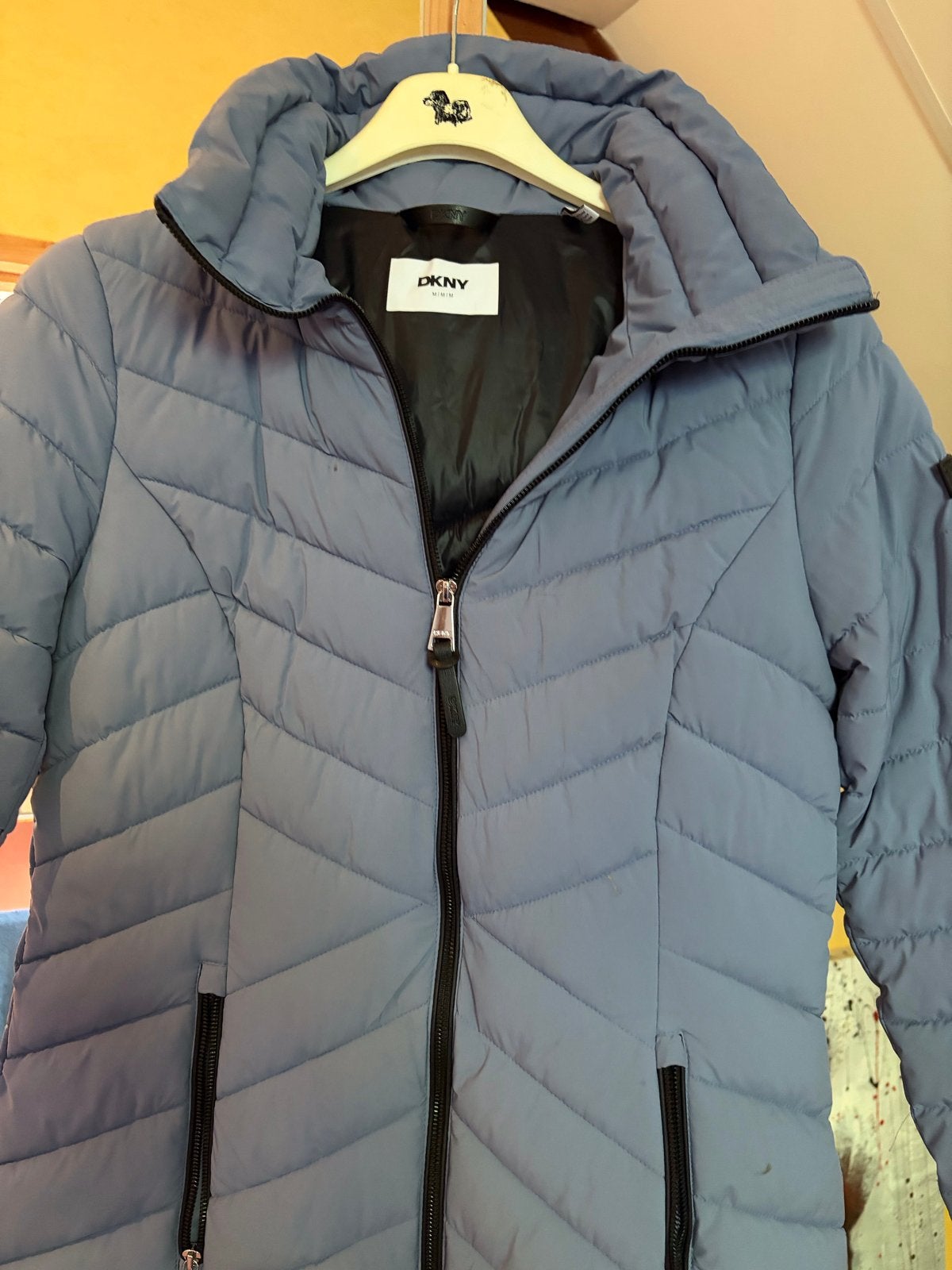 DKNY Dames Winterjas Maat M - Zo goed als nieuw, Ophalen of Verzenden, Zo goed als nieuw, Maat 38/40 (M), Blauw