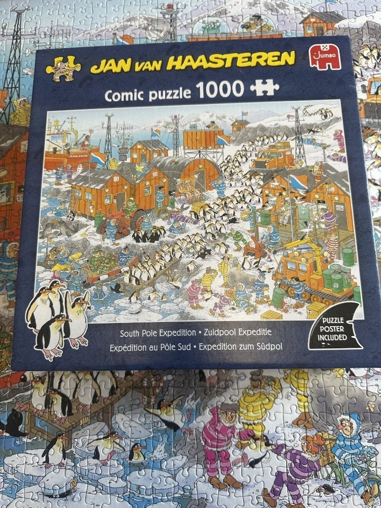 puzzel zuidpool expeditie, Ophalen of Verzenden, 500 t/m 1500 stukjes, Zo goed als nieuw, Legpuzzel