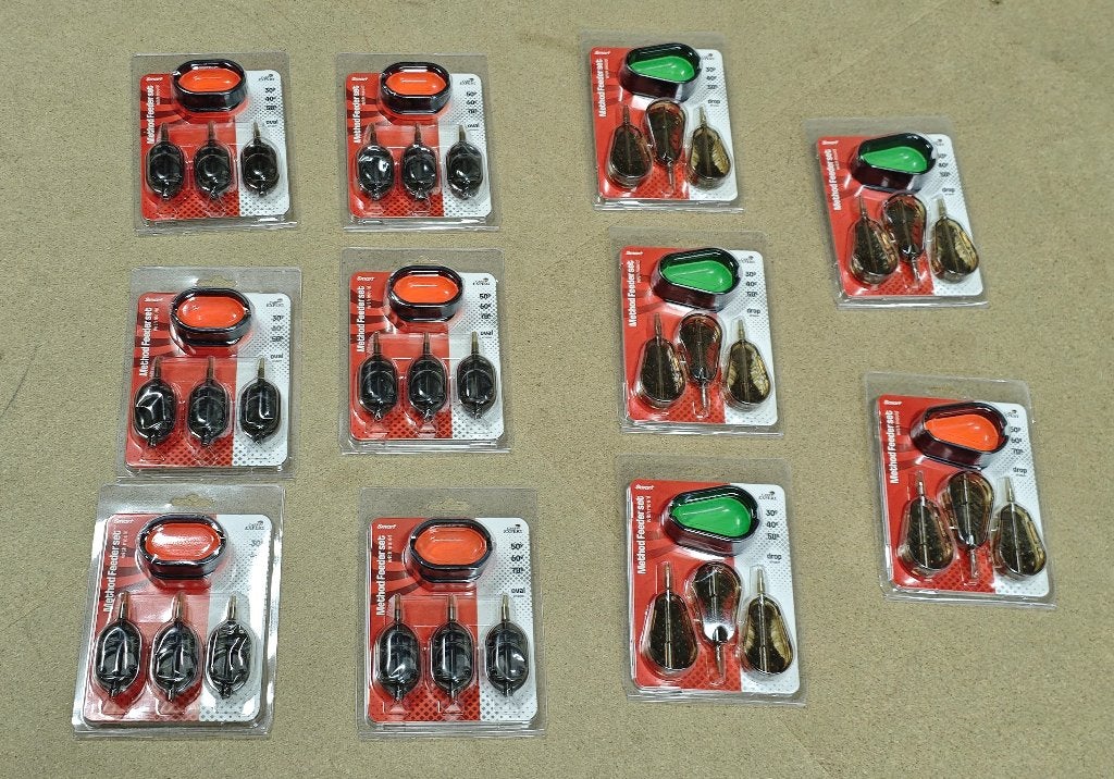 Partij 11x feederset method drop + ovaal # carp expert (m2458674769 ...