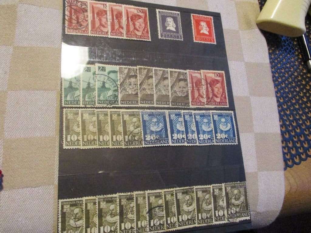 postzegels Nederland kaveltje NVPH 561 tm NVPH 580 divers, Ophalen of Verzenden, Na 1940, Gestempeld