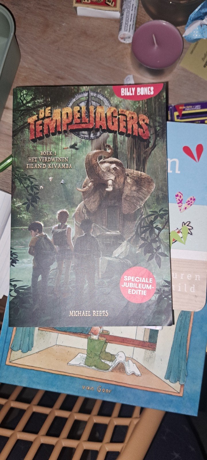 De Tempeljagers - Het Verdwenen Eiland Kivamba, Boeken, Ophalen of Verzenden, Zo goed als nieuw, Michael Reefs, Fictie algemeen