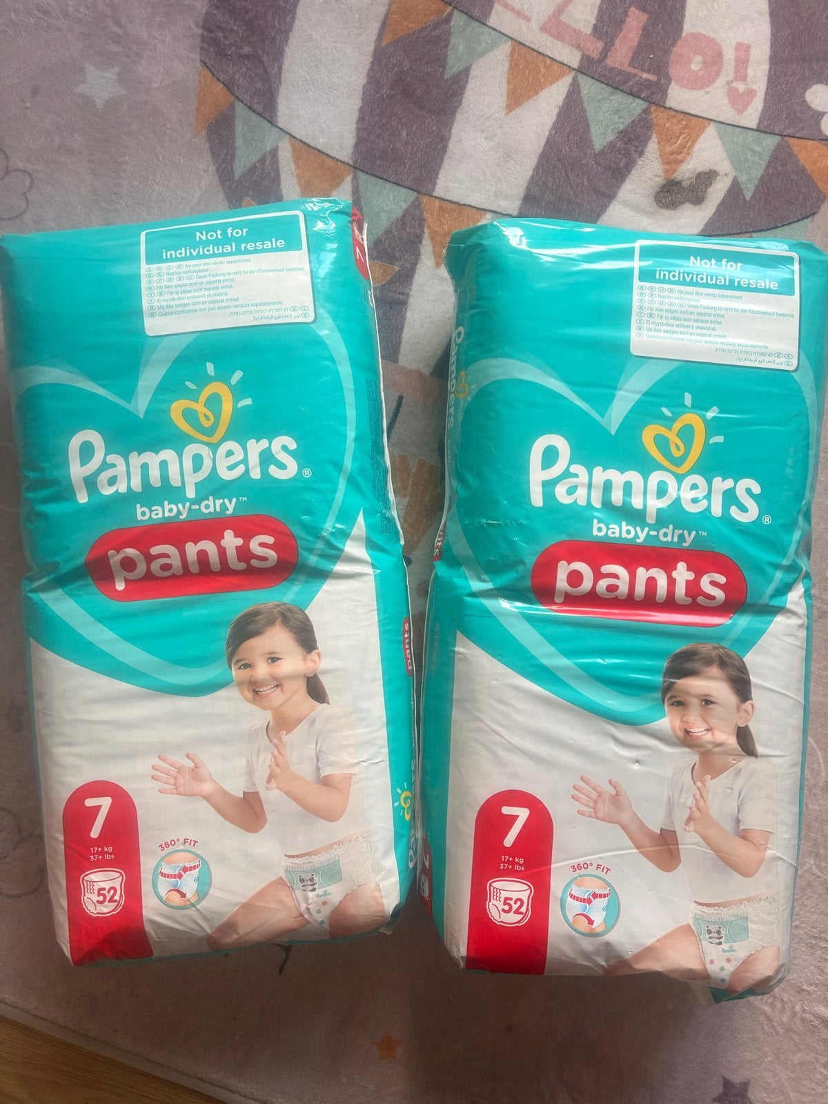 2 pakken Pampers Baby-Dry Pants maat 7 (52 luiers per pak), Ophalen of Verzenden, Nieuw