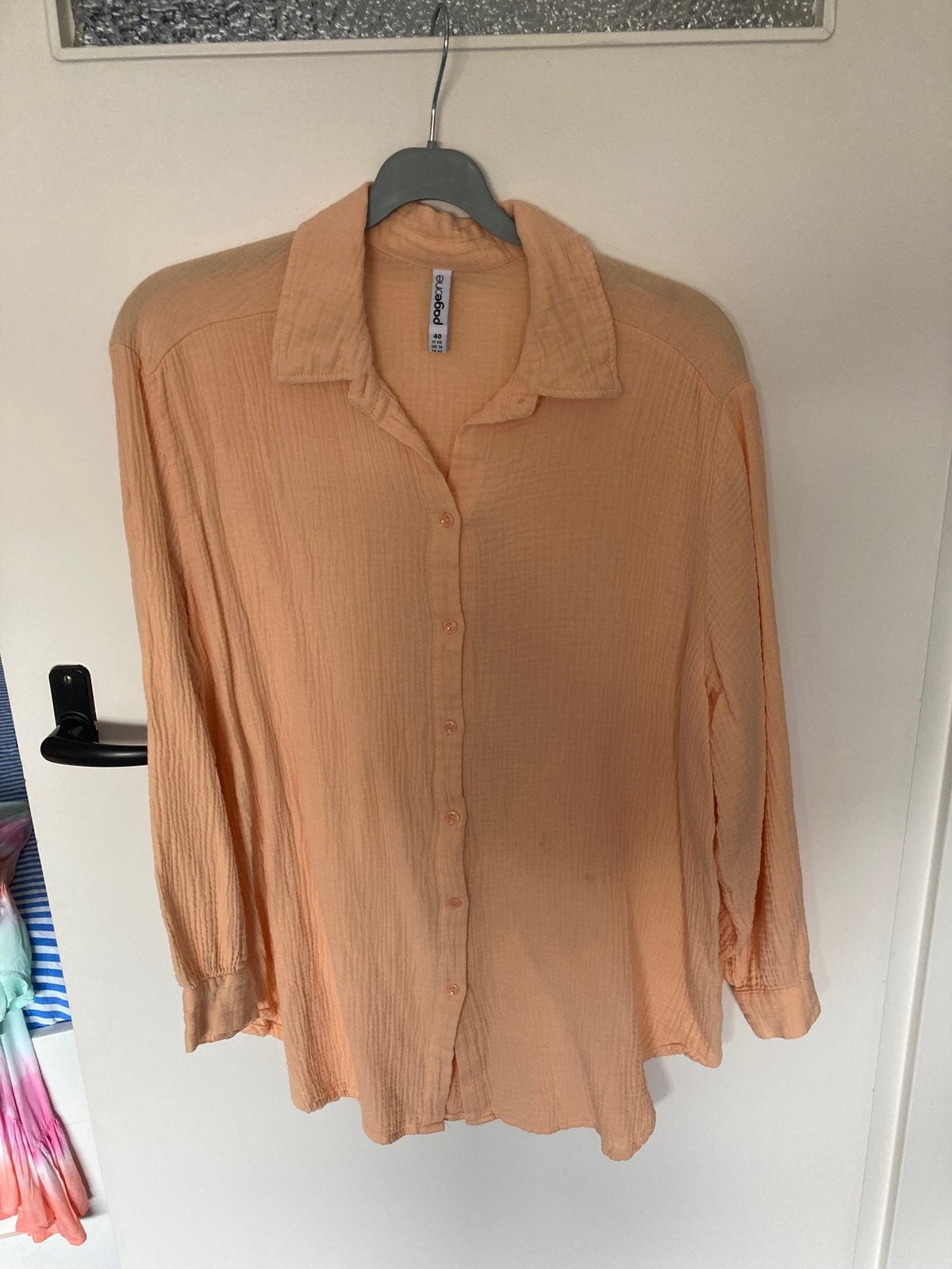 Leuke koraal oranje blouse pageone maat xl, Ophalen of Verzenden, Zo goed als nieuw, Maat 42/44 (L), Oranje