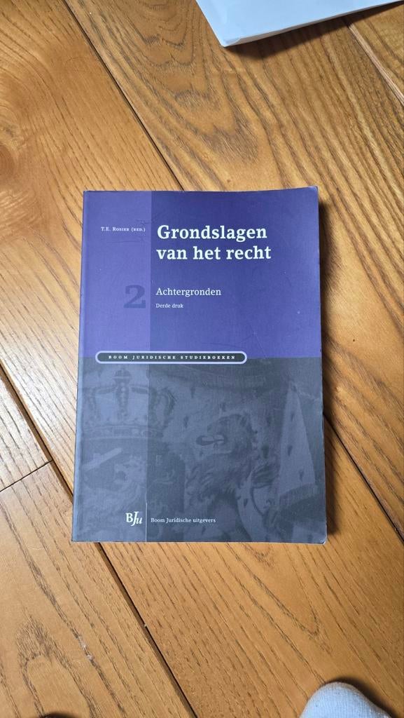 Grondslagen van het recht 2 Achtergronden, Boeken, Studieboeken en Cursussen, Ophalen of Verzenden, Alpha, Zo goed als nieuw, WO
