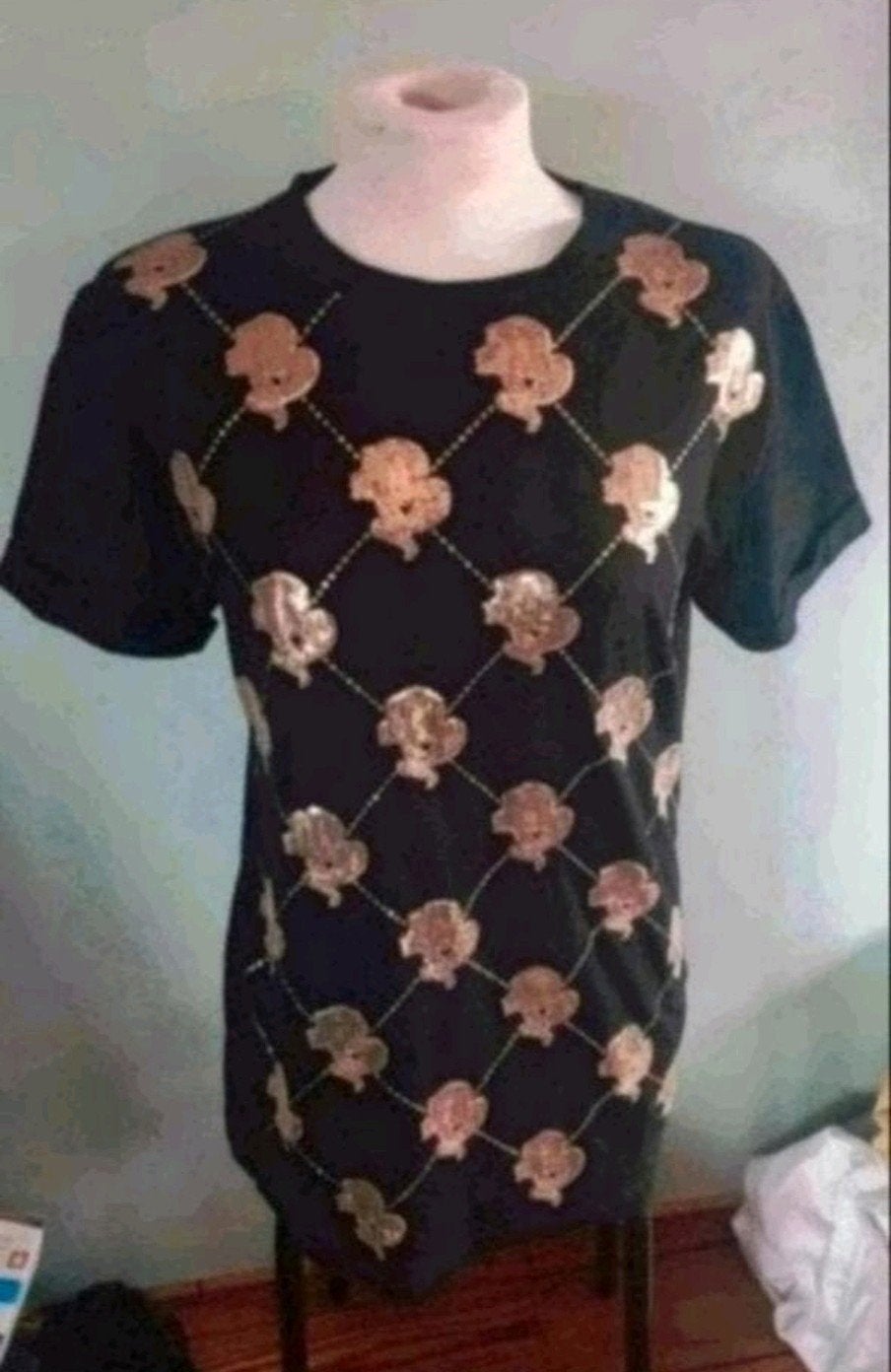 Reinders zwart met gouden glitters top, Maat 38/40 (M), Reinders, Zwart, Ophalen of Verzenden