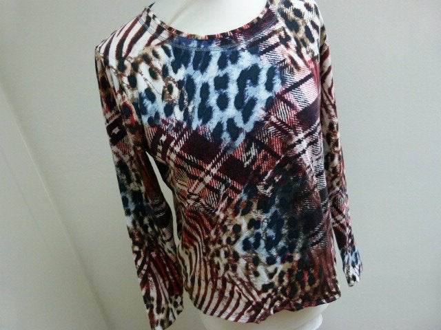 Top longsleeve Witteveen maat M 38 40 viscose, Maat 38/40 (M), Overige kleuren, Ophalen of Verzenden, Zo goed als nieuw