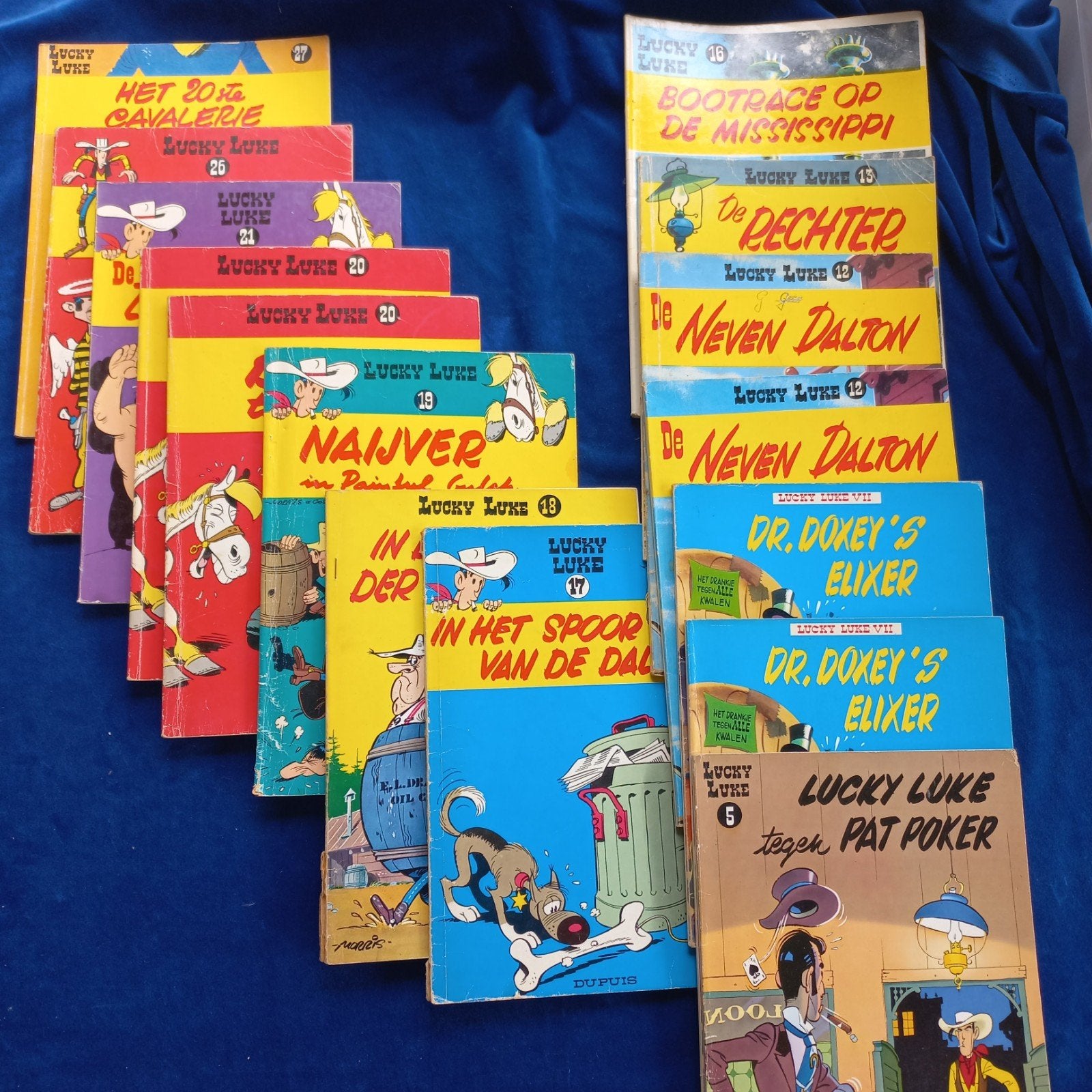 Lucky Luke stripboeken - diverse nummers, Boeken, Meerdere stripboeken, Ophalen of Verzenden, Gelezen, Morris