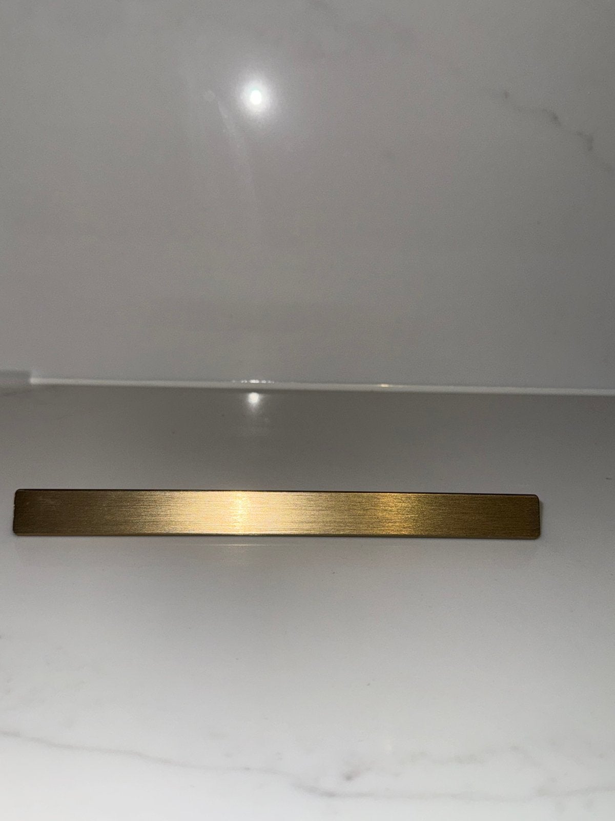 8 stuks gloednieuwe bronzen (geborsteld messing) handgrepen, Huis en Inrichting, Keuken | Keukenelementen, Minder dan 50 cm, Ophalen of Verzenden