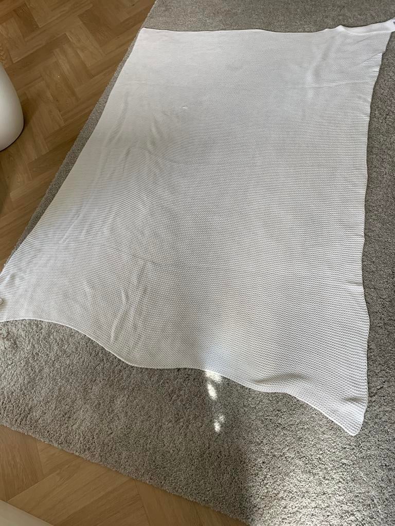 Sprei wit katoen, Ophalen of Verzenden, Zo goed als nieuw