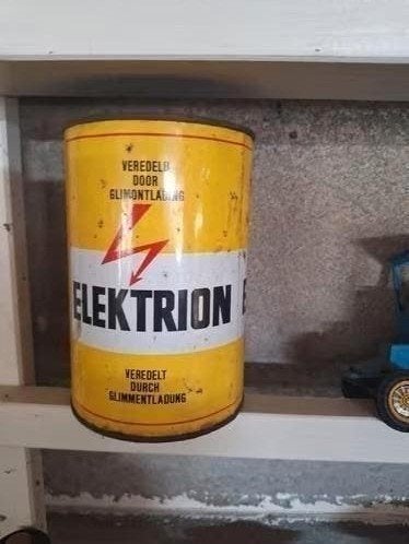 Vintage Elektron bus - Decoratieve opslagbus, Ophalen of Verzenden