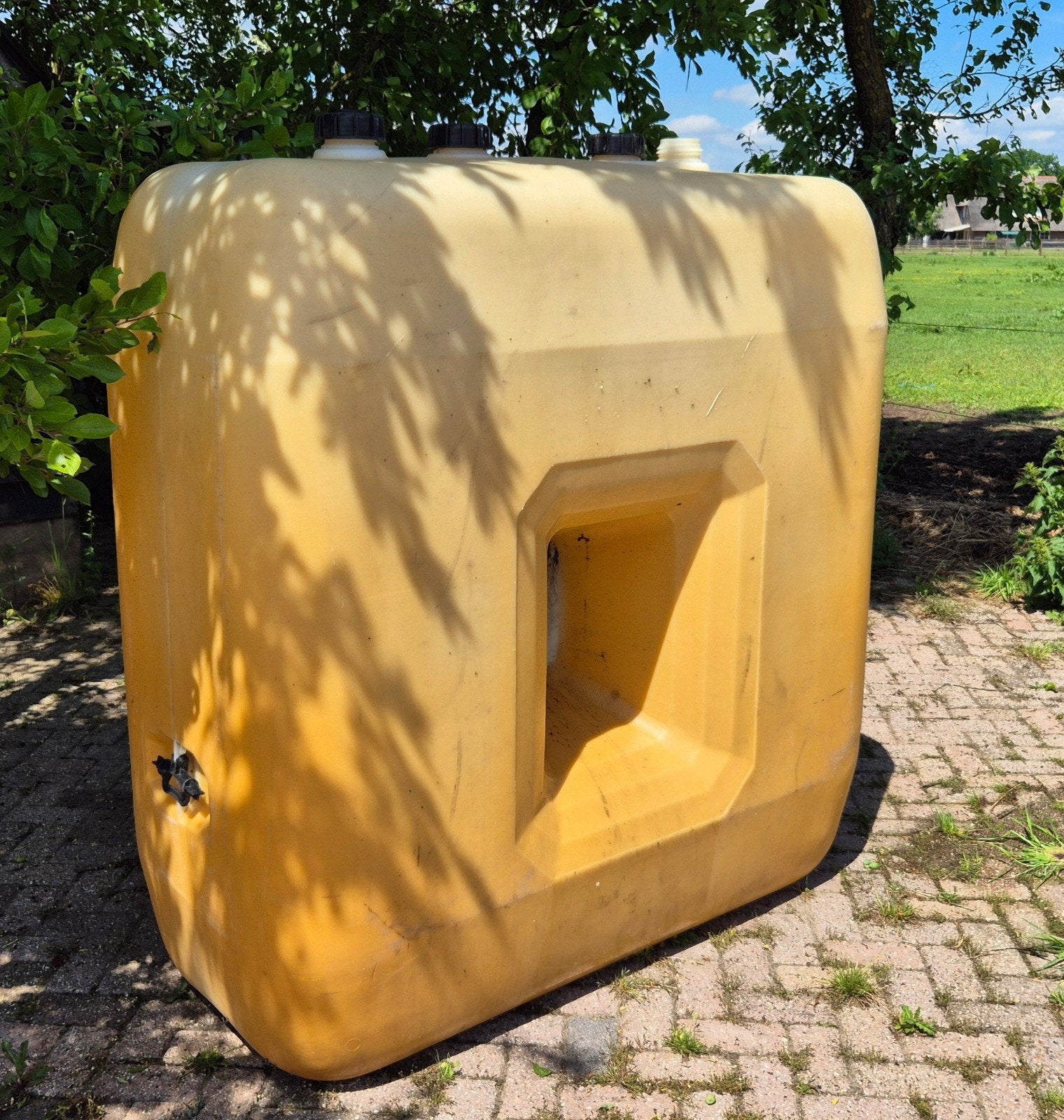 Dieseltank 1500 liter, Ophalen