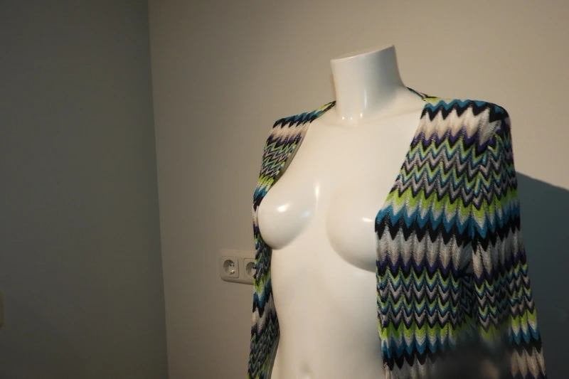 Marccain vest breisel aztec print felle frisse kleuren N3/M, Kleding | Dames, Maat 38/40 (M), Zo goed als nieuw, Marccain, Meerkleurig