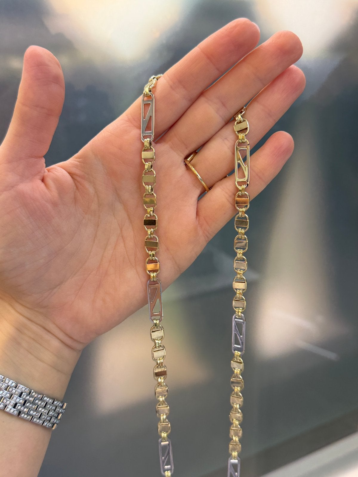 14KT Goud - 28.5 Gram - Ketting - PLATTE MAGNUM, Ophalen, Nieuw, Goud