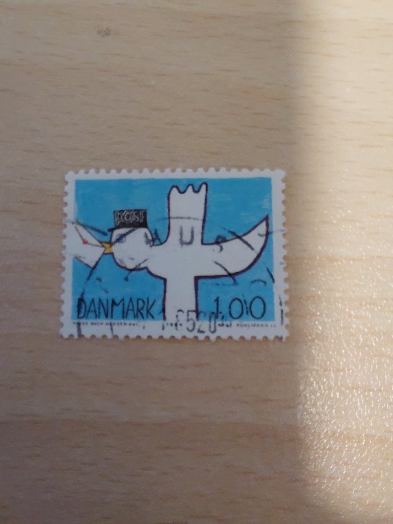 Denemarken postduif, Verzenden, Denemarken, Gestempeld