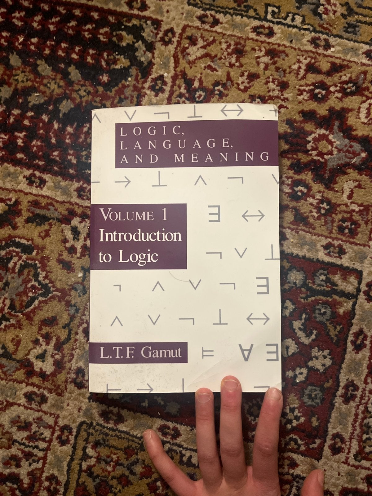 Introduction to logic logic language and meaning Vol 1 Gamut, Ophalen of Verzenden, Gelezen
