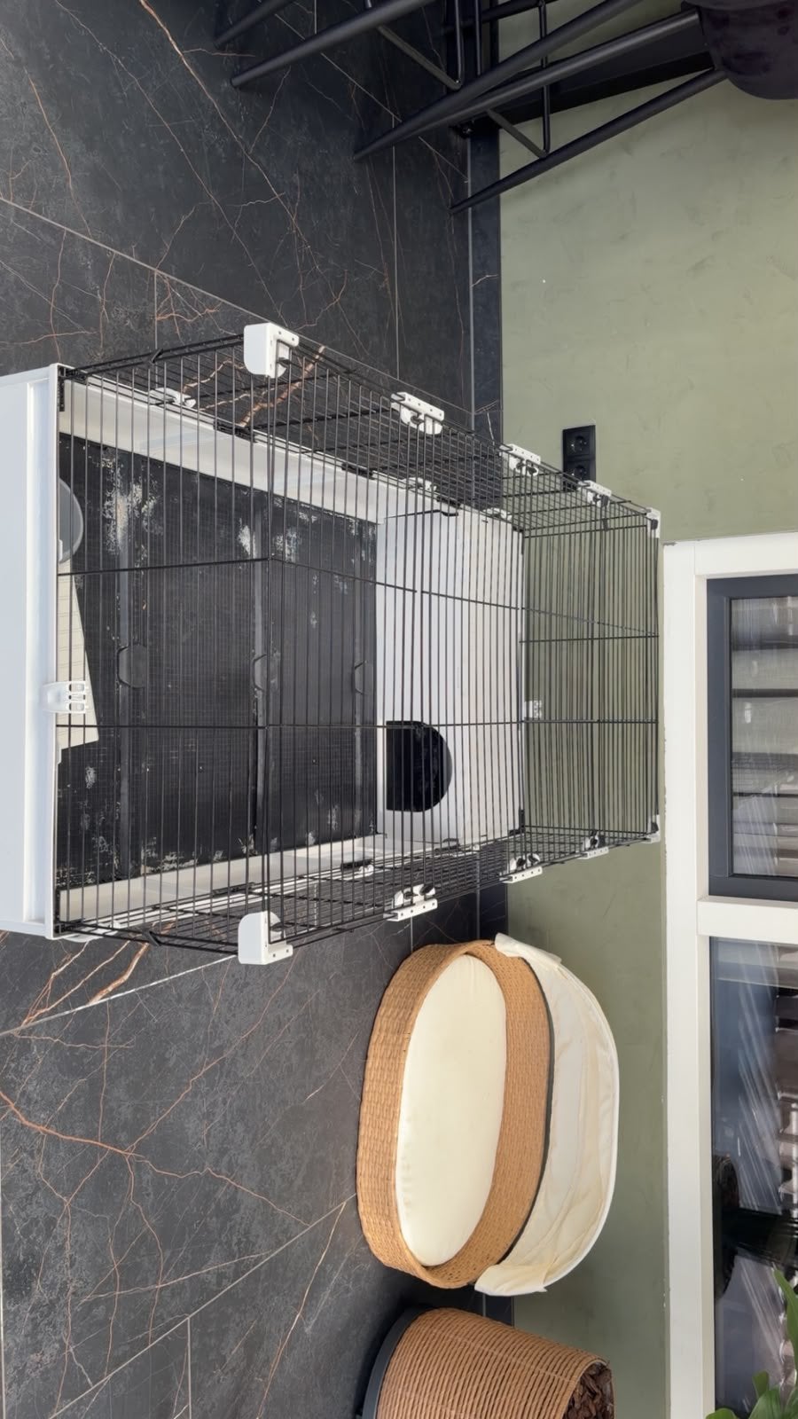 Cavia of konijnen kooi, Ophalen, Kooi, 110 cm of meer, 60 tot 90 cm