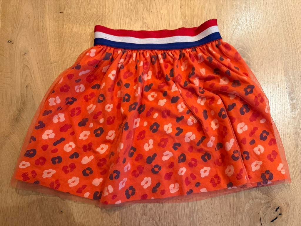 Leuk rokje voor koningsdag 122/128, Ophalen, Zo goed als nieuw, Meisje