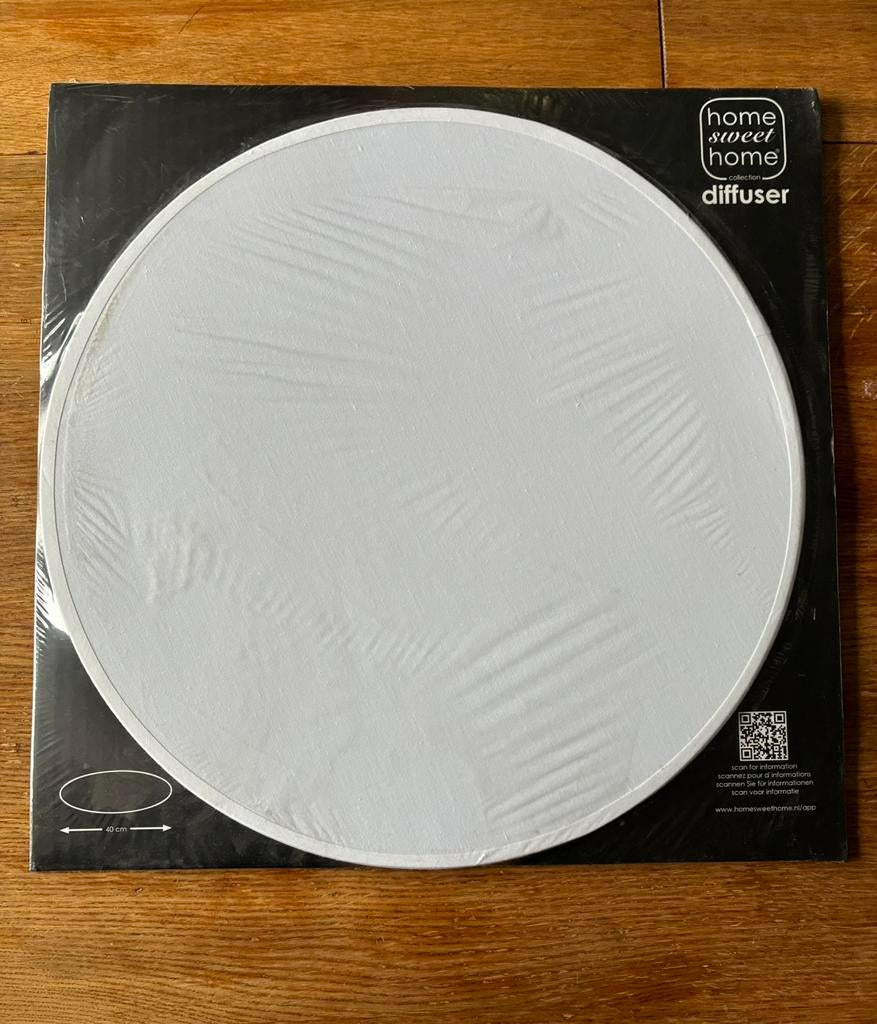 home sweet home diffuser voor lampenkap, Huis en Inrichting, 25 tot 50 cm, Wit, Rond, Nieuw