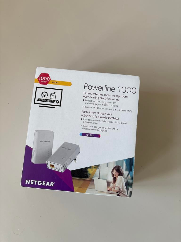 NETGEAR Powerline 1000 PL1000 - Internet via stopcontact, Computers en Software, Ophalen of Verzenden, Nieuw