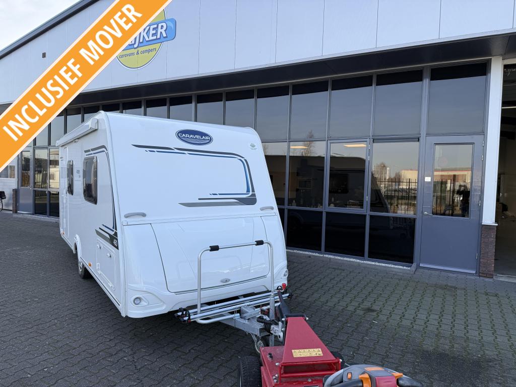 Caravelair Antares Style 460 Queensbed + Zit 960 KG Bj 2018, Caravans en Kamperen, Bedrijf, Treinzit, Lengtebed, 4 tot 5 meter