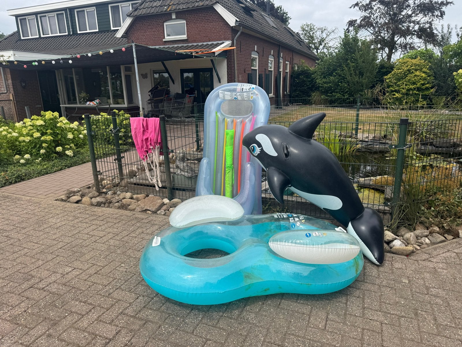Zwemattributen: Opblaasbare orka en zwemband, Ophalen, Gebruikt, Overige typen