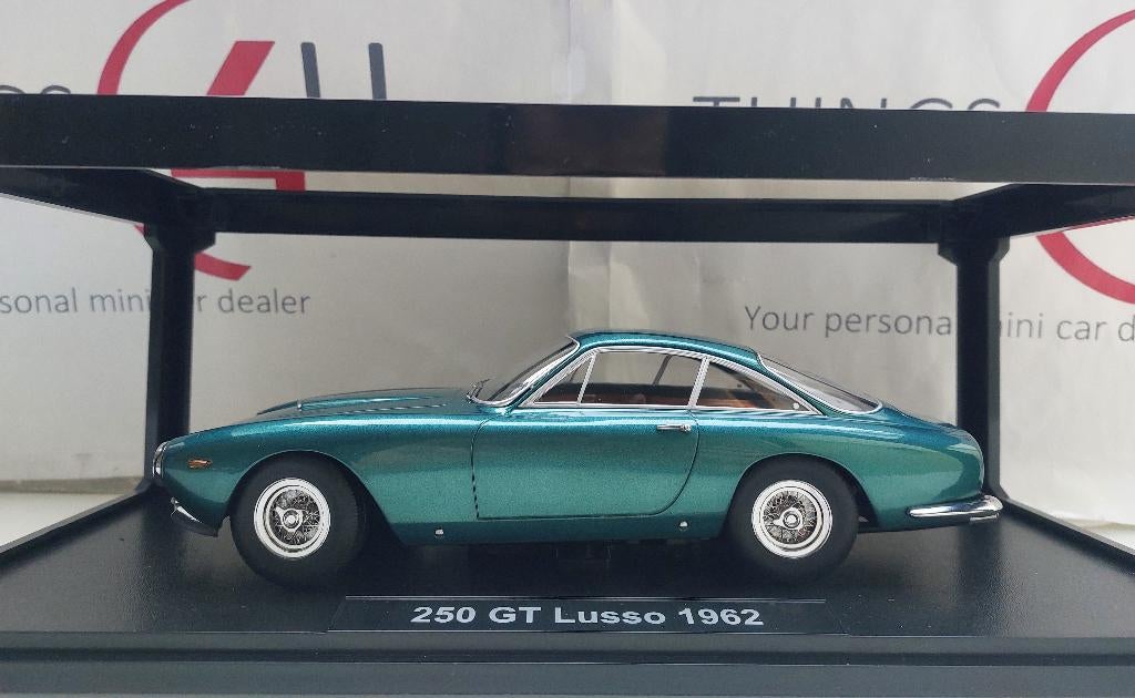 KK-Scale Ferrari 250 GT Lusso 1962 groen metallic nieuw, Hobby en Vrije tijd, Modelauto's | 1:18, Ophalen of Verzenden, Nieuw