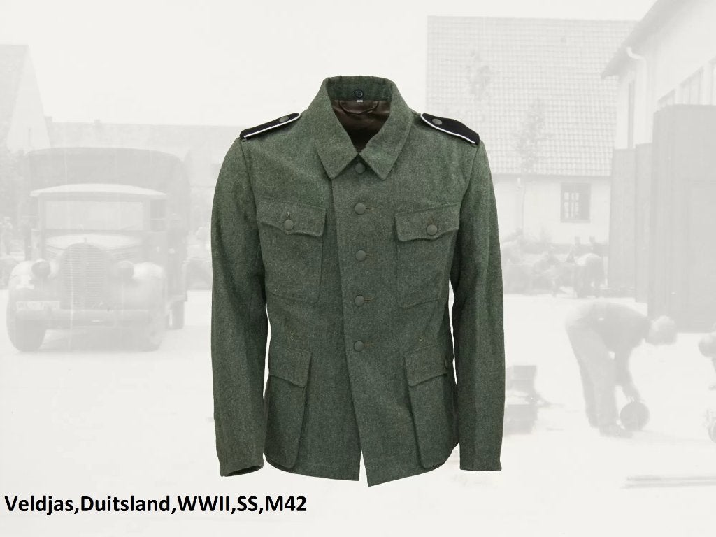 Jas,Veldjas,Duitsland,SS,WWII,M42, Verzenden, Landmacht, Duitsland, Kleding of Schoenen