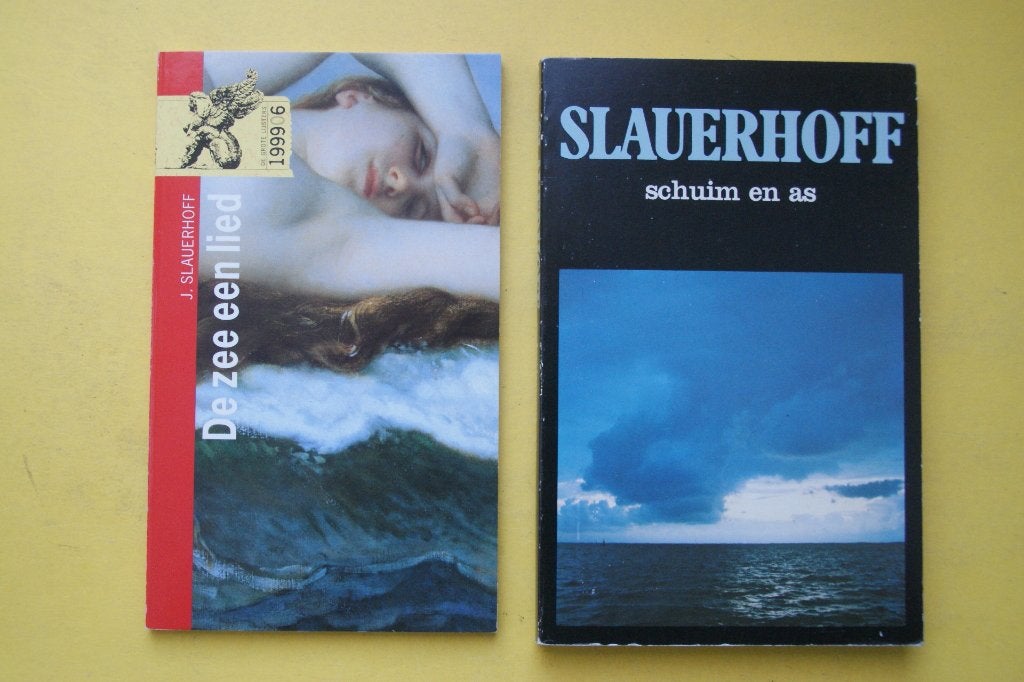 J. Slauerhoff - De zee een lied & Schuim en as (2 boeken), J. Slauerhoff, Ophalen of Verzenden, Zo goed als nieuw, Nederland