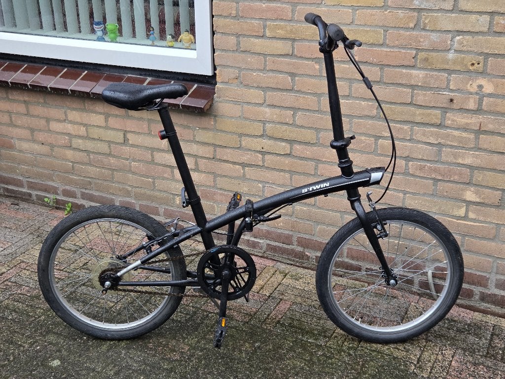 B'twin Vouwfiets 20 inch., Fietsen en Brommers, 20 inch of meer, Gebruikt, Velgrem, Deels opvouwbaar