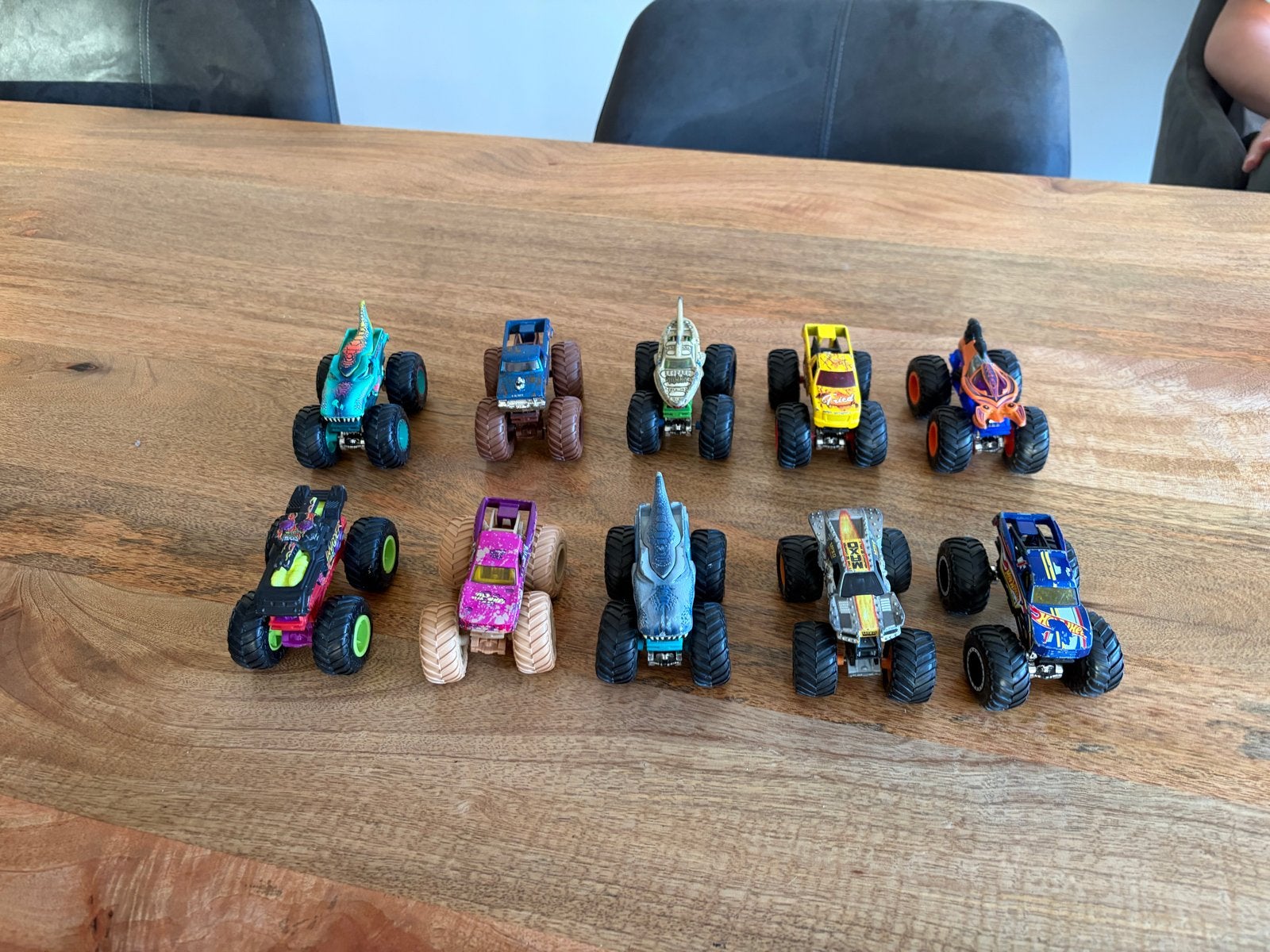 Hot Wheels Monster Trucks - Set van 10, Ophalen of Verzenden, Gebruikt