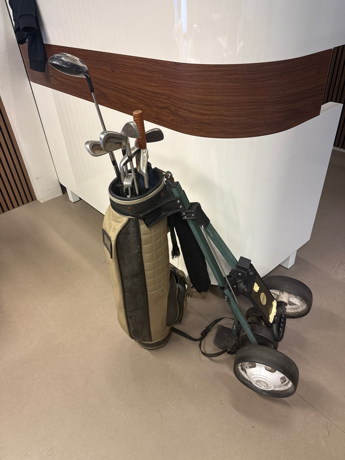 Complete golfset met tas en trolley - Belding Sports, Ophalen, Gebruikt, Set, Overige merken