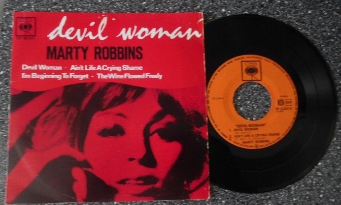 Marty Robbins - devil woman (EP-tje) (vanaf € 2,50), 7 inch, Ophalen of Verzenden, Zo goed als nieuw, EP