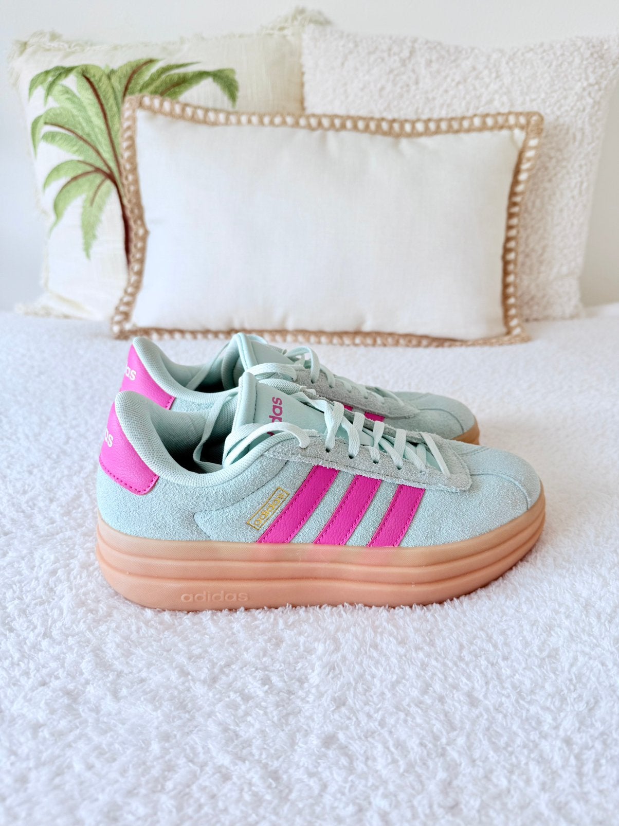Adidas VL Court bold sneakers turquoise maat 38, Overige kleuren, Ophalen of Verzenden, Sneakers of Gympen, Zo goed als nieuw