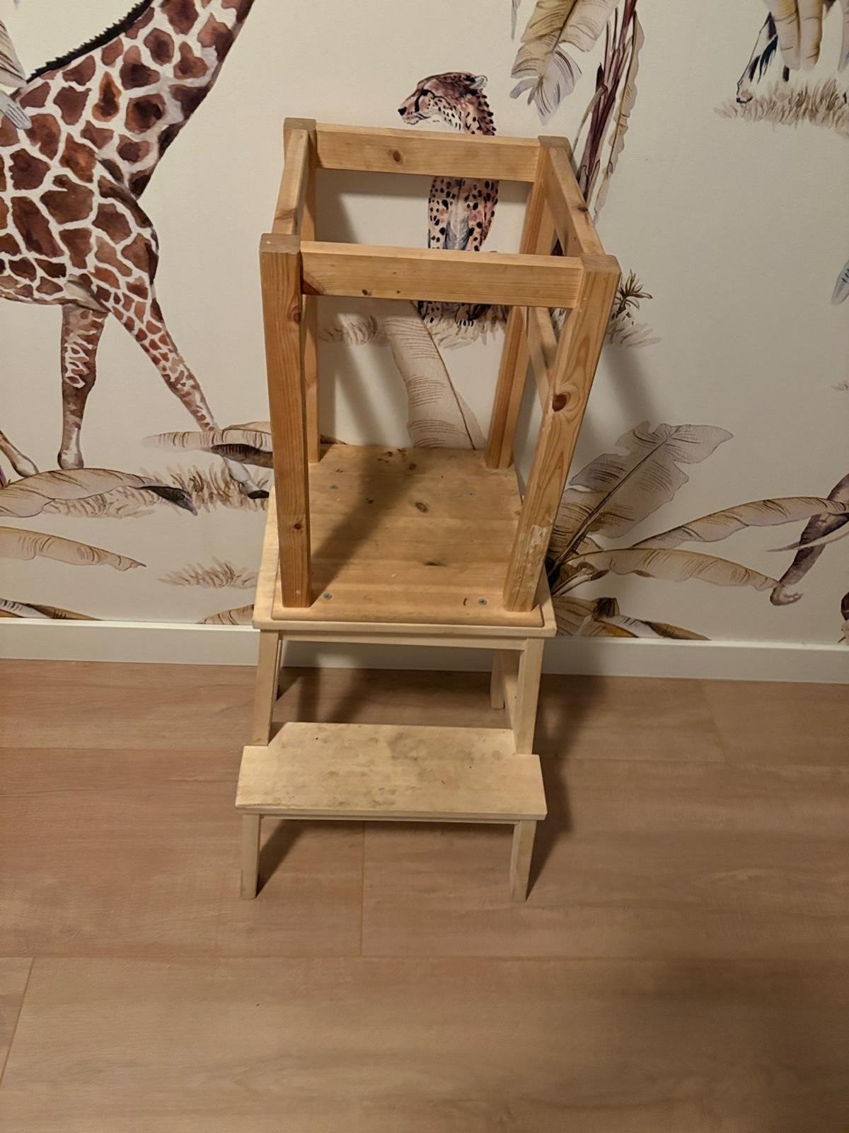 Houten meegroeistoel / leertoren, Kinderen en Baby's, Ophalen, Gebruikt, Meegroeistoel