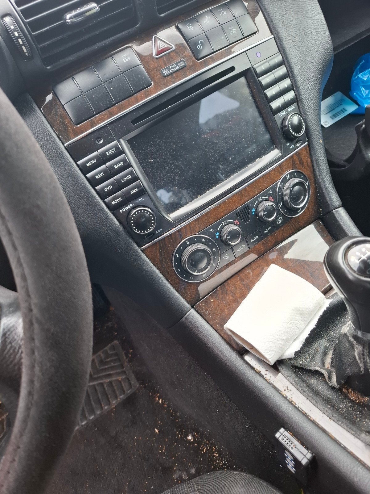 Mercedes W203 facelift navigatie radio met CAN bus decoder, Ophalen of Verzenden
