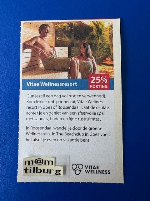 Vitae Wellnessresort 25% korting tot 1-7-2027, Drie personen of meer, Kortingsbon, Spa of Sauna
