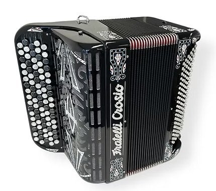 Fratelli Crosio B-griff 120 bas 4 korig, Muziek en Instrumenten, Zo goed als nieuw, Met koffer, Knopaccordeon, 120-bas